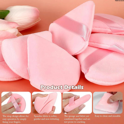 Triangle Makeup Puff Set for Powder & Foundation